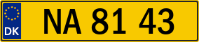 Trailer License Plate